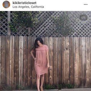 Blush Ruffle Chiffon Dress